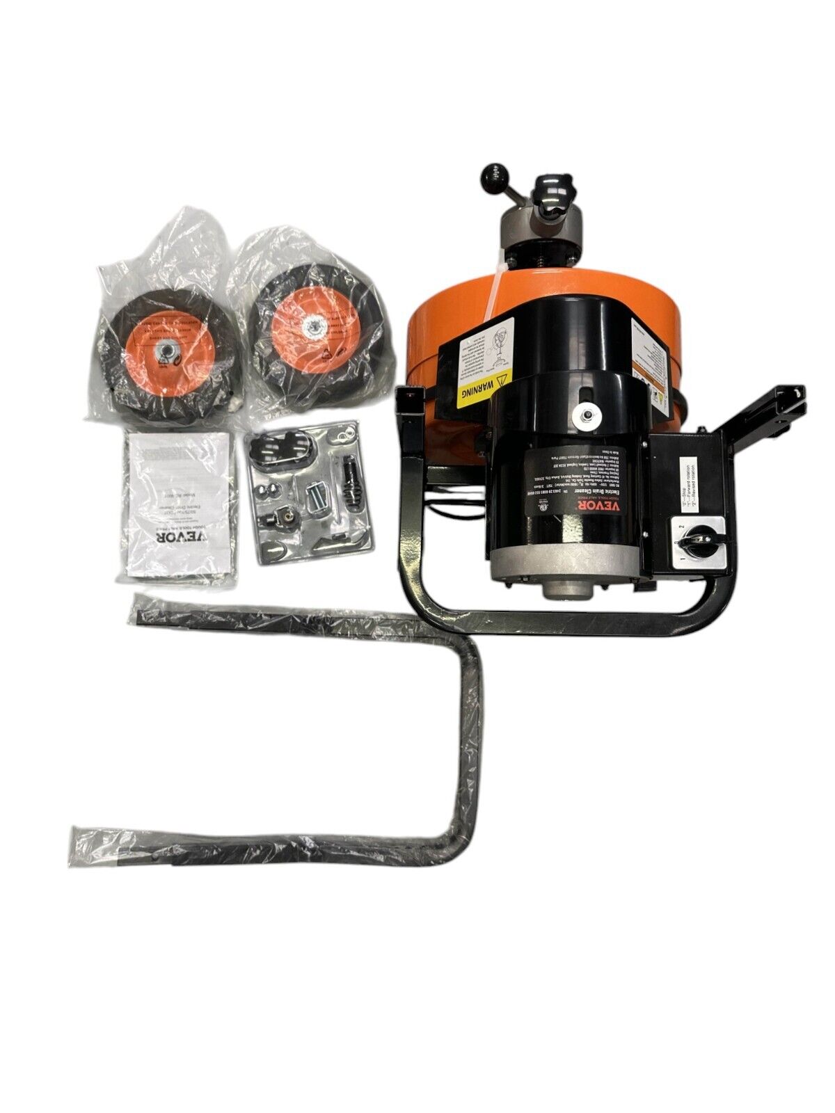 VEVOR Drain Cleaner Machine Electric Drain Auger 75" x 3/8" Auto Feed-OPEN BOX-