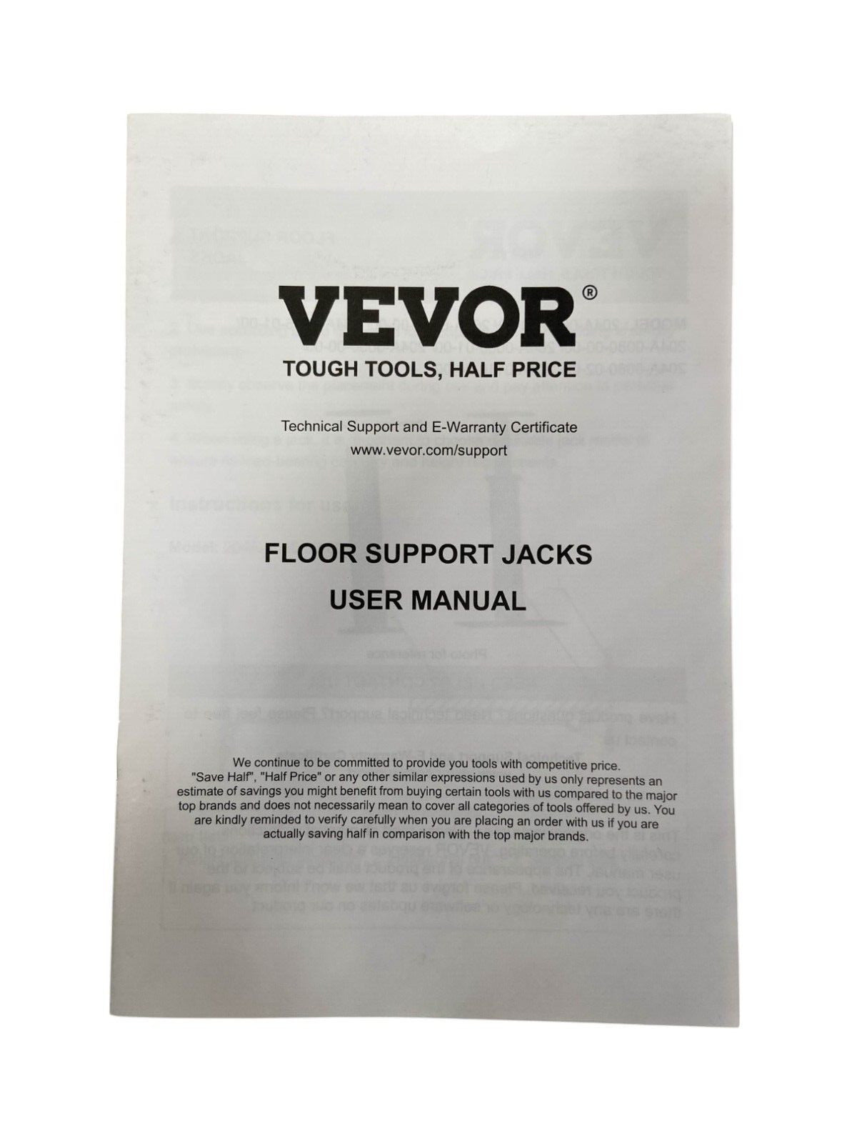 VEVOR 4PCS Adjustable Floor Jack Post House Floor Leveling Lift 11.6"-16" Height