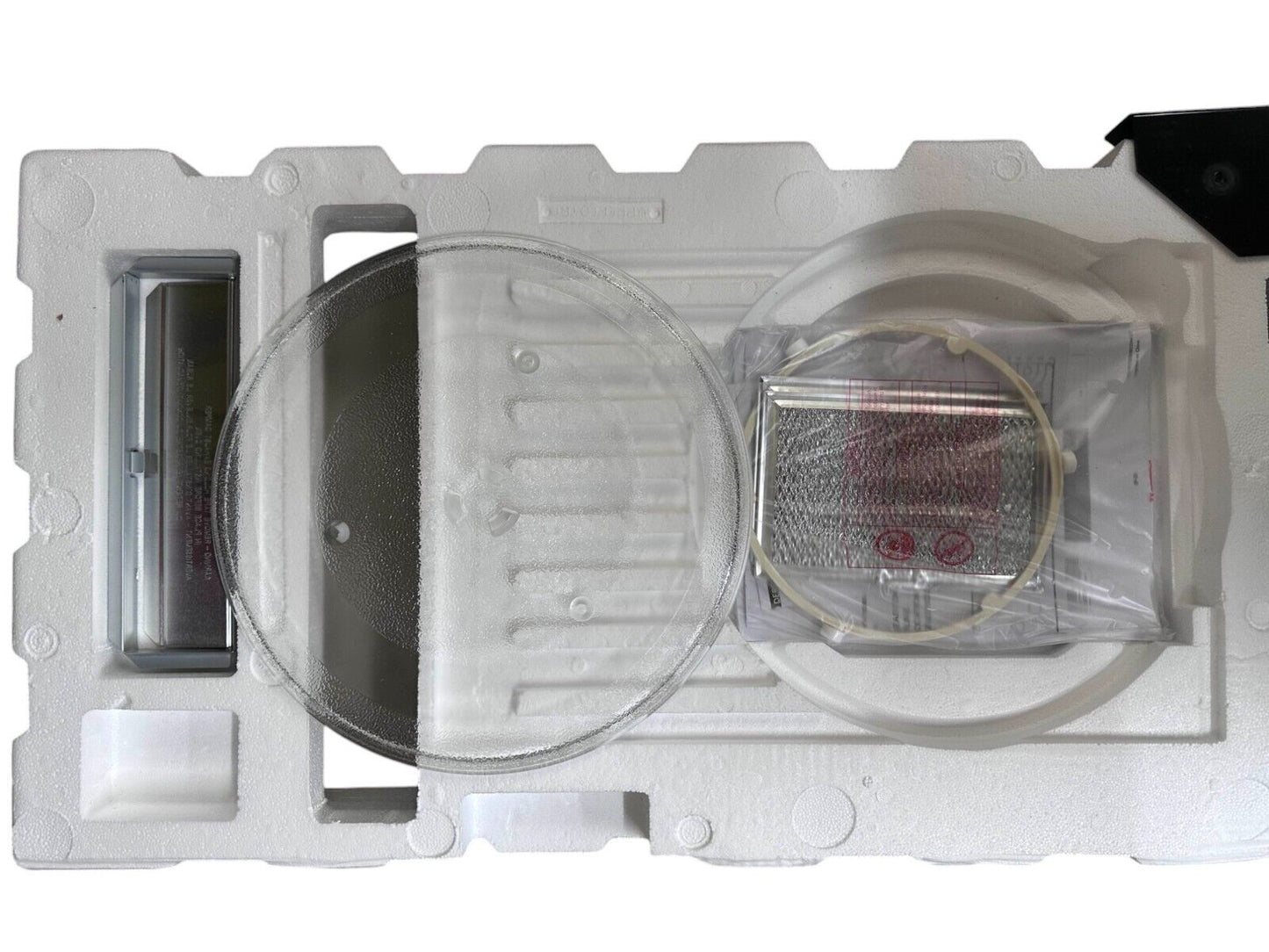 Vissani Over the Range Microwave 1.7cu.ft.1000-Watt W/10 in Black- DENT ON BACK