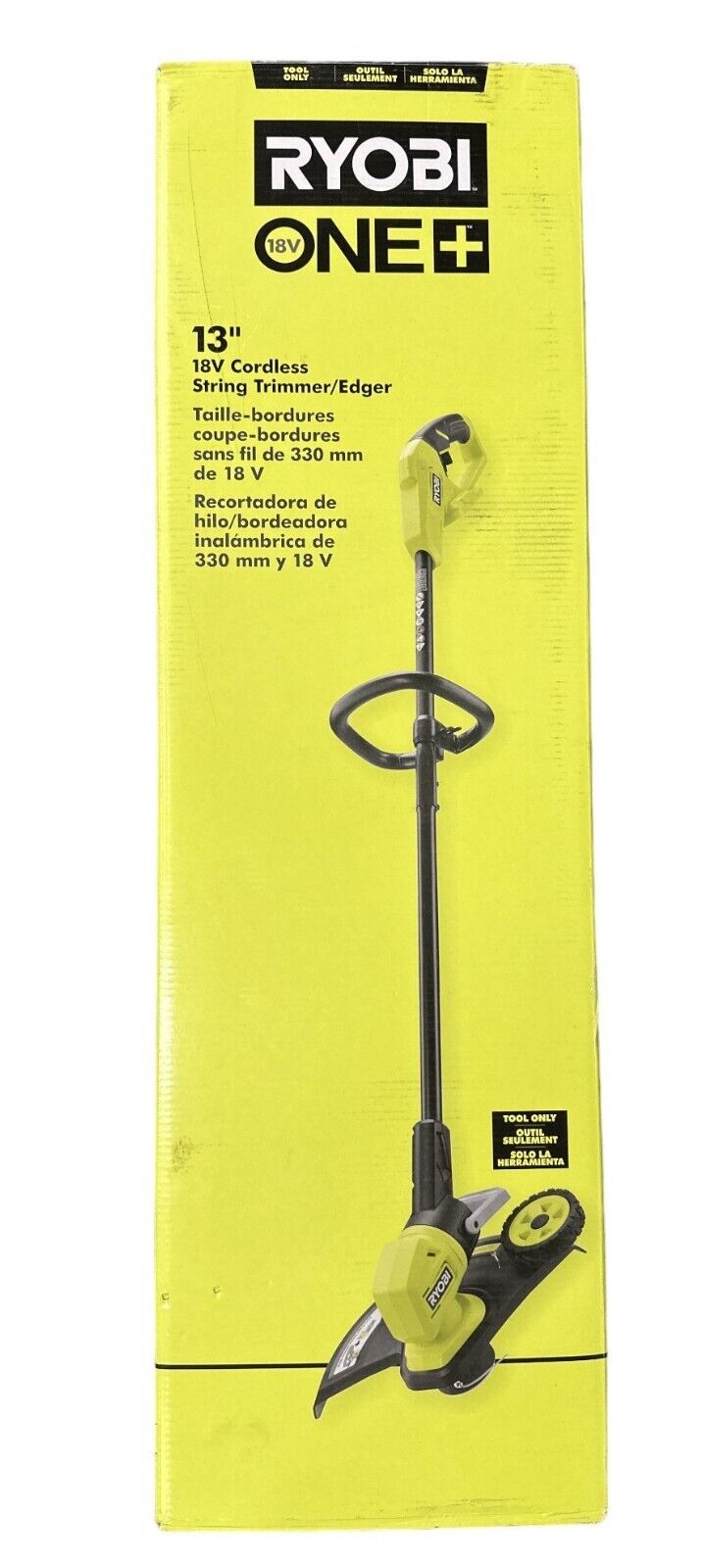 Ryobi ONE+ 18v 13" Cordless String Trimmer/Edger P20018 - TOOL ONLY