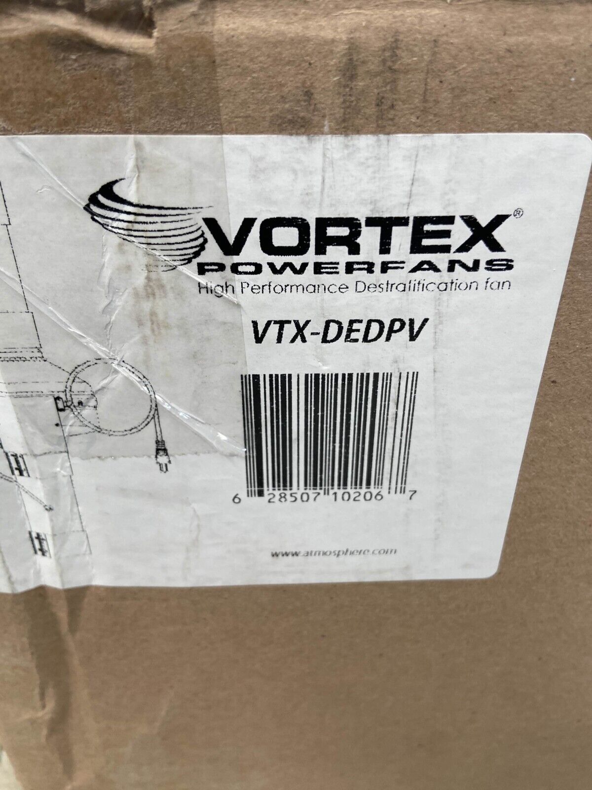Vortex Atmosphere Clothes Dryer Exhaust Duct Power Ventilator VTX-DEDPV