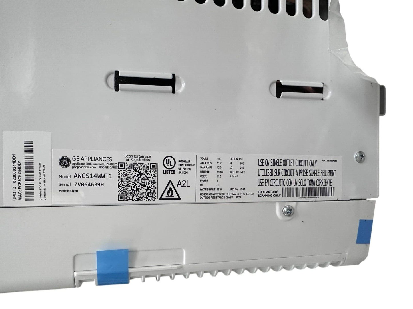 GE 14,000 BTU 115-Volt Smart Window Air Conditioner (AWCS14WWT1)