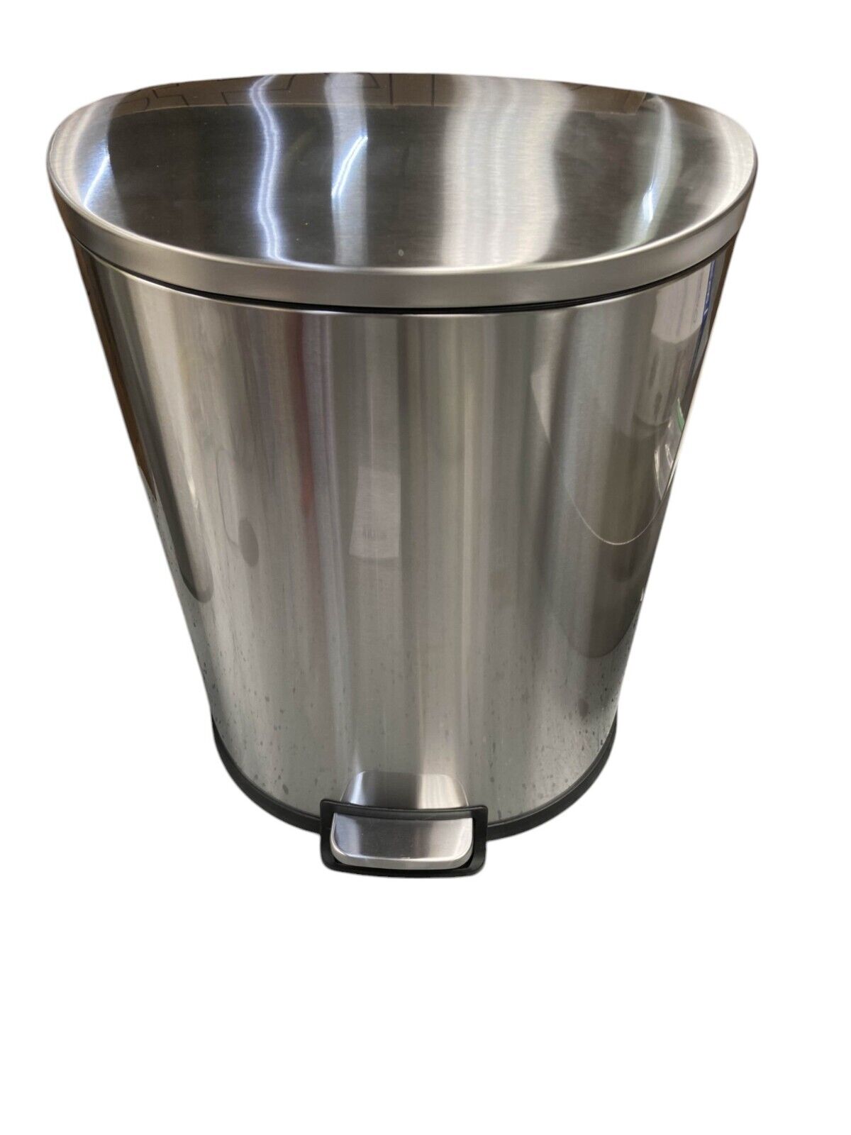 StyleWell 13 Gallon Durable Stainless Steel D-Shaped Garbage Waste Trash Can