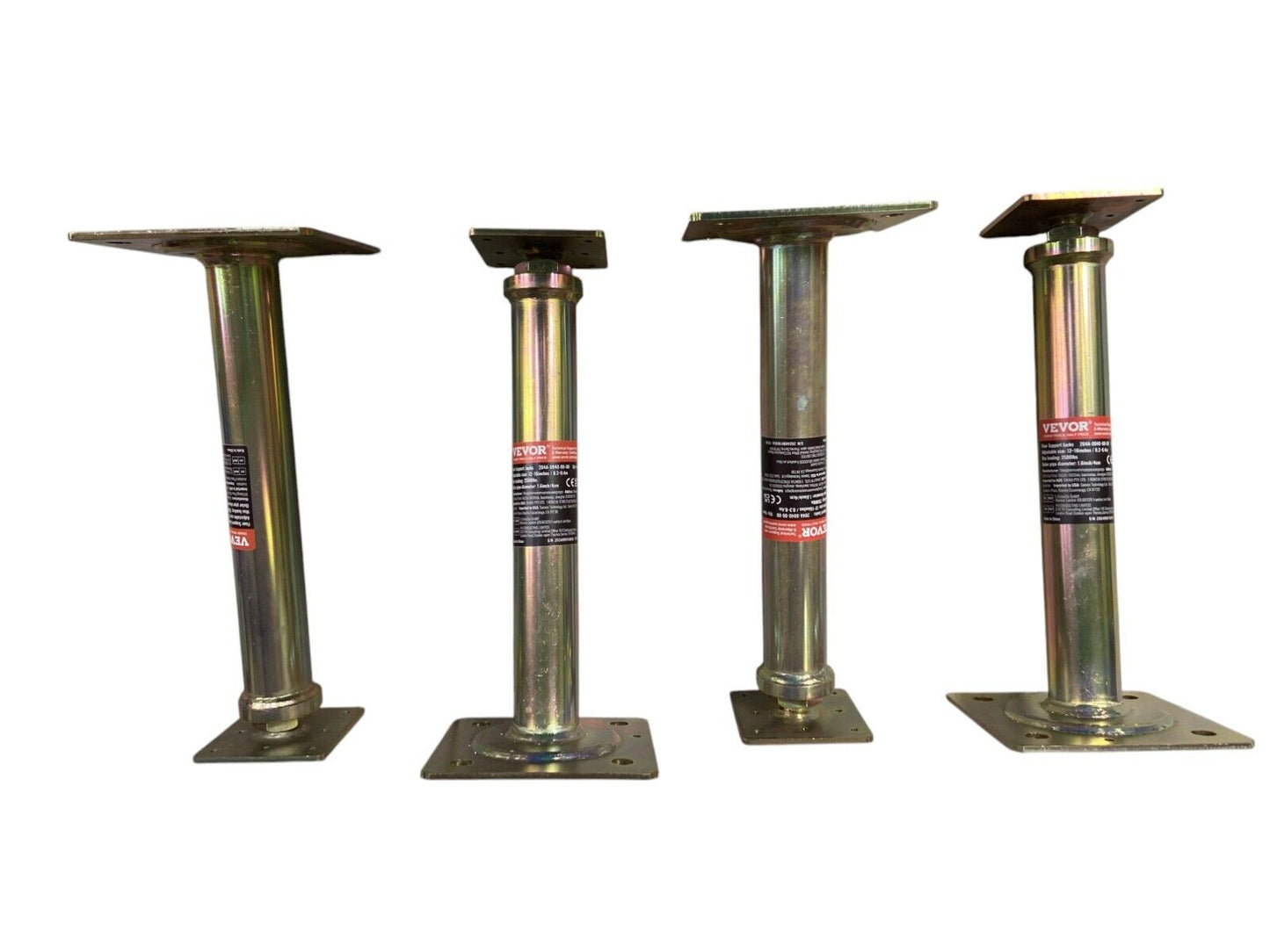 VEVOR 4PCS Adjustable Floor Jack Post House Floor Leveling Lift 11.6"-16" Height