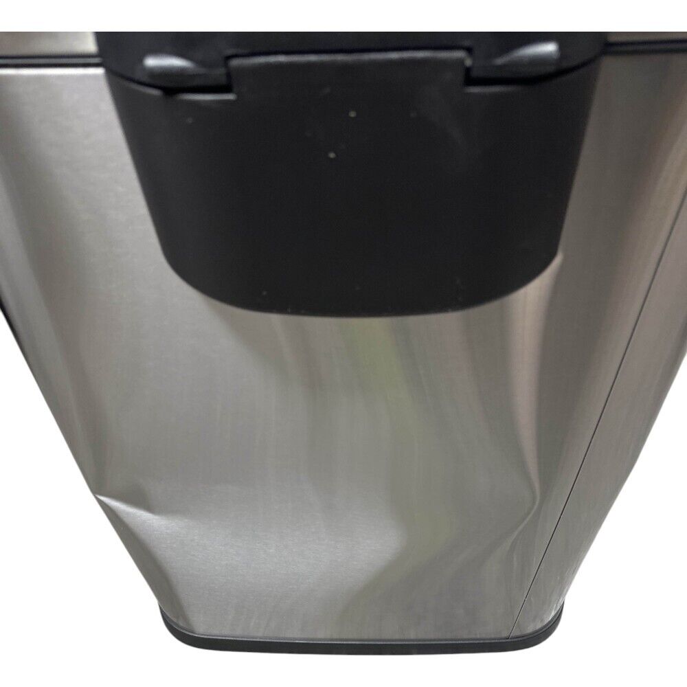 STYLEWELL 50L STAINLESS STEEL SEMI-ROUND STEP CAN-READ-
