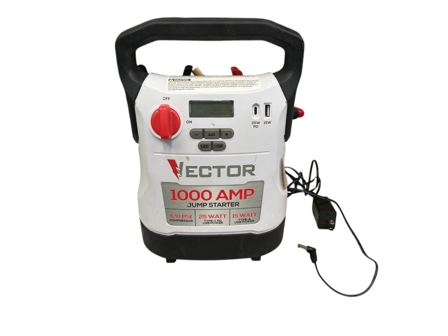VECTOR 1000 Amp Jump Starter, Compressor, USB Power