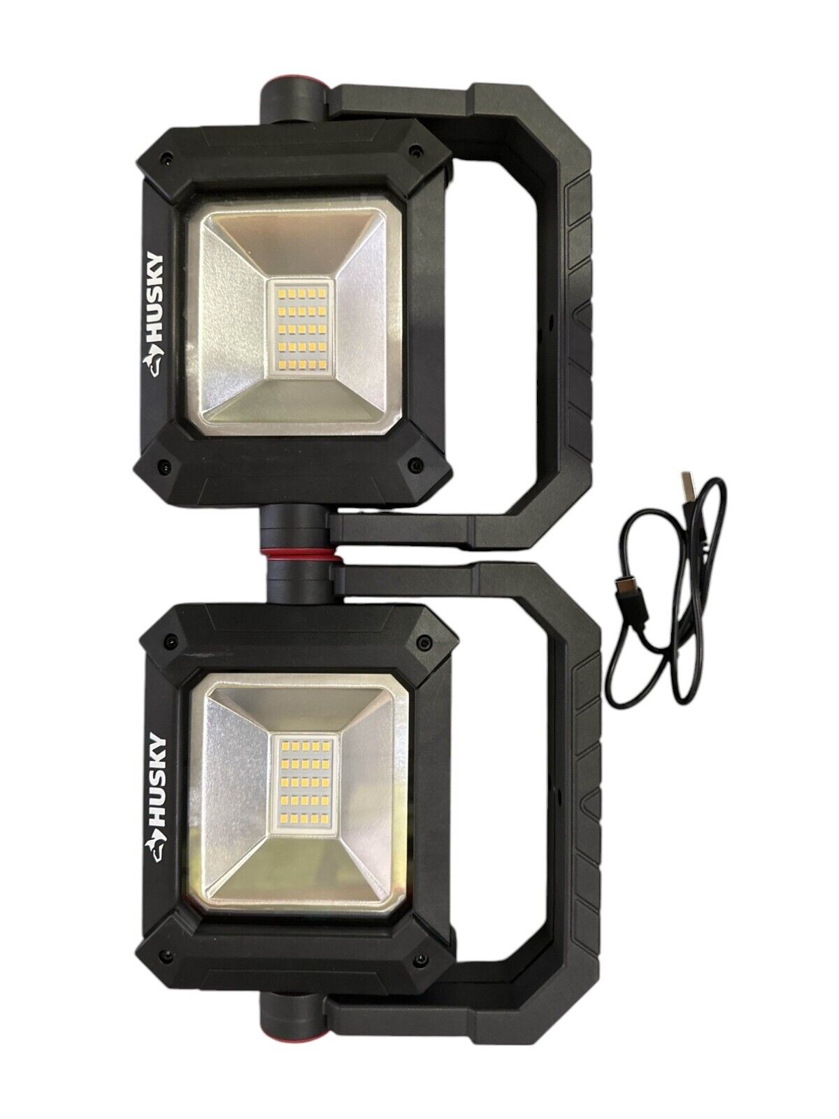 Husky 2-Pack 1500-Lumens Rechargeable LED Work Lights