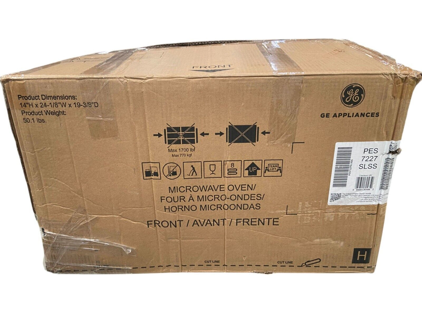 GE Profile 2.2Cu.Ft Countertop Microwave Stainless Steel Sensor Cooking