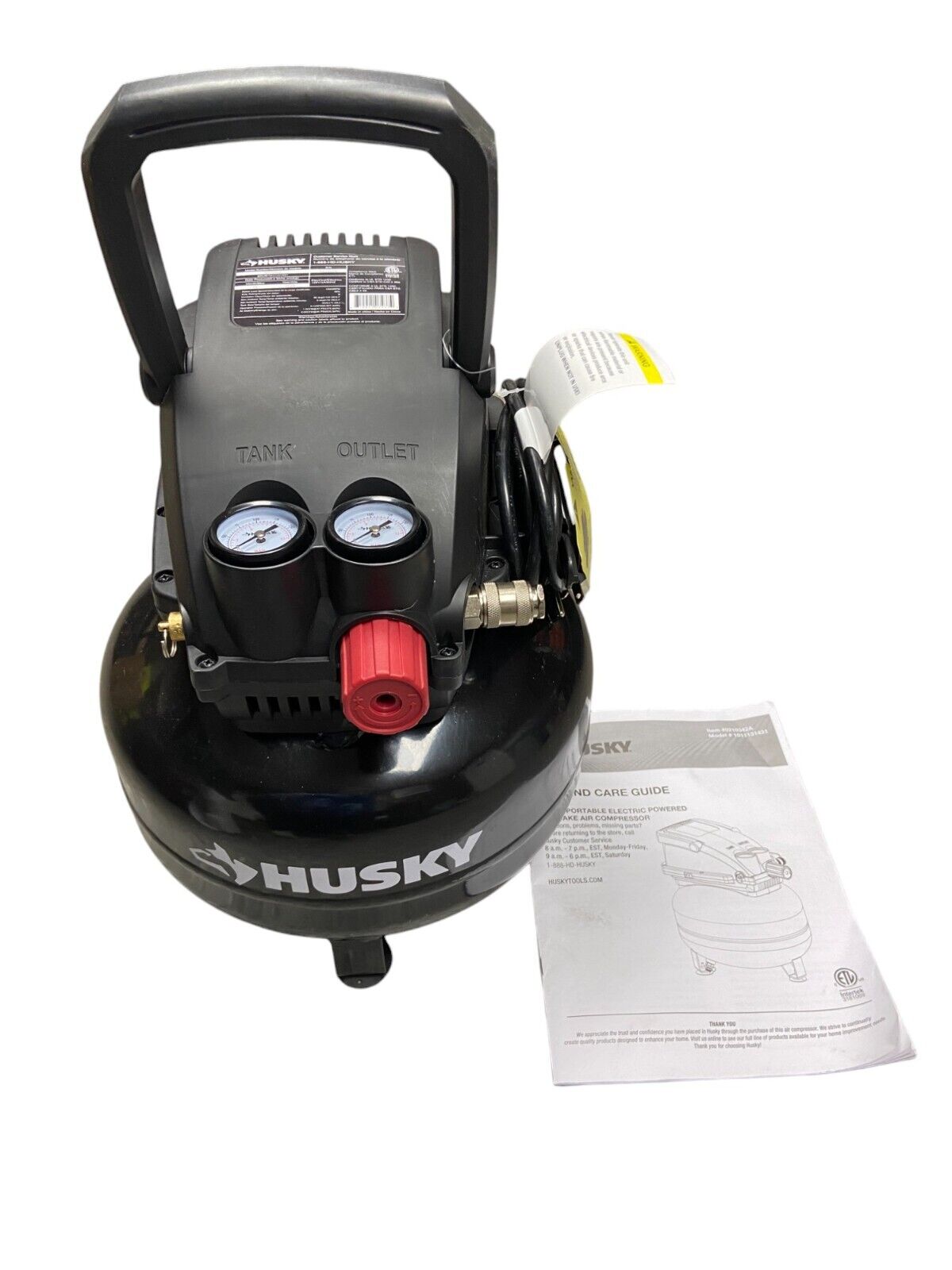Husky 0210342A 3 Gal. 120PSI Portable Electric Pancake Air Compressor