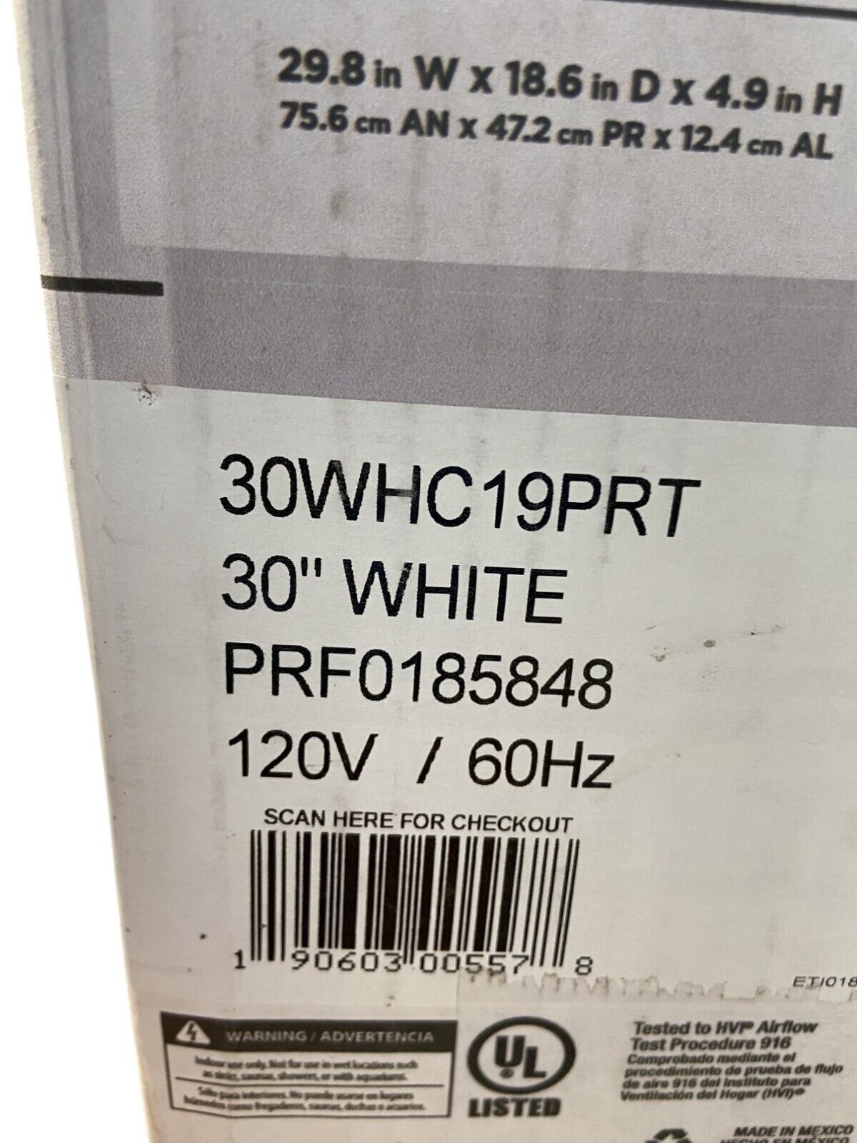 Vissani Cabinet Range w/ Lighting & Charcoal Filter (Missing Some Accessories)