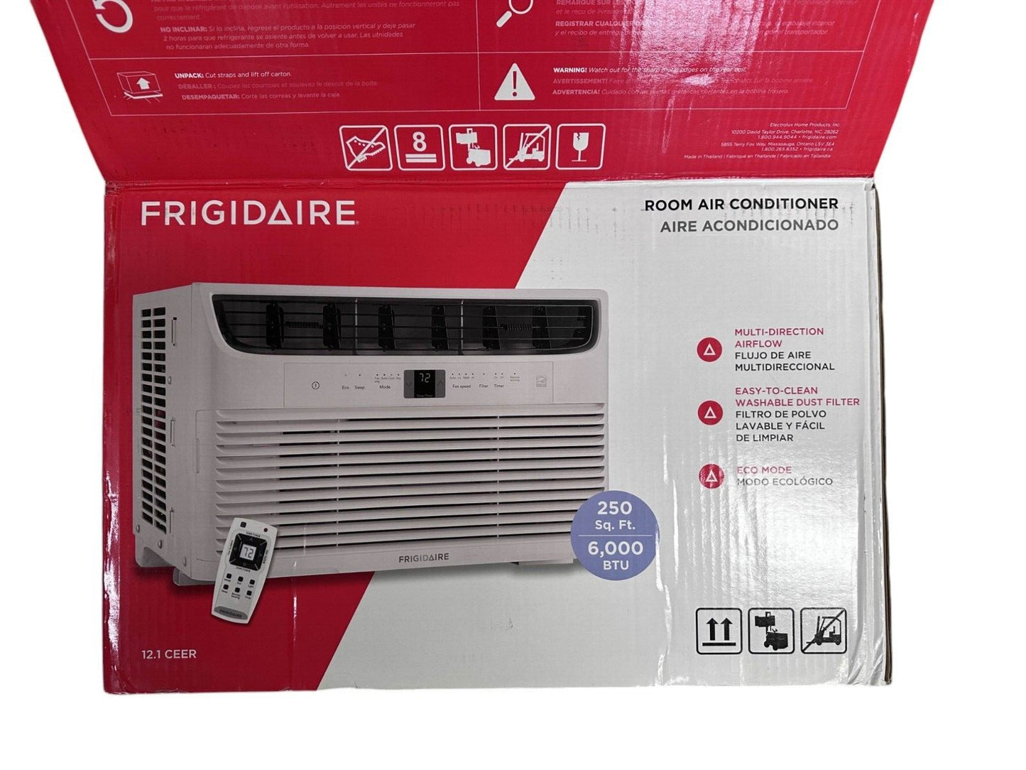 Frigidaire 6 000 BTU Window Air Conditioner with Remote White (FHWC063TB1)