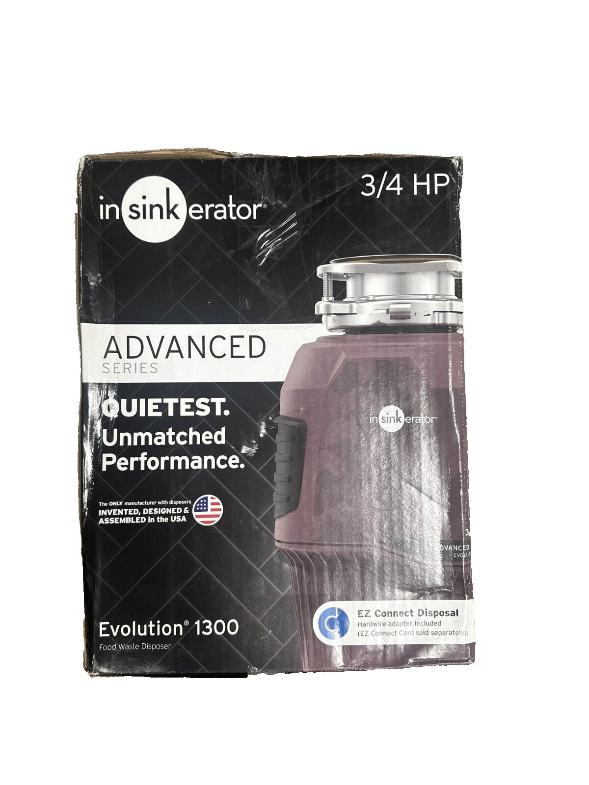 Insinkerator Evolution 1300 Advanced Series 3/4 HP Garbage Disposal -USED-