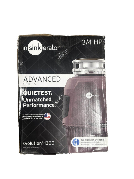Insinkerator Evolution 1300 Advanced Series 3/4 HP Garbage Disposal -USED-