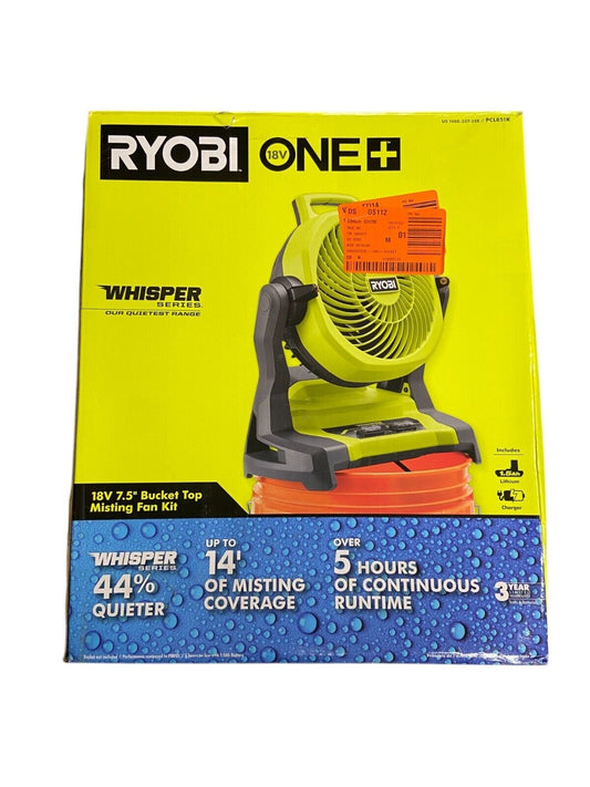 Ryobi ONE+ 18V Cordless 7.5" Hybrid Whisper Fan PCL851 (Tool Only)