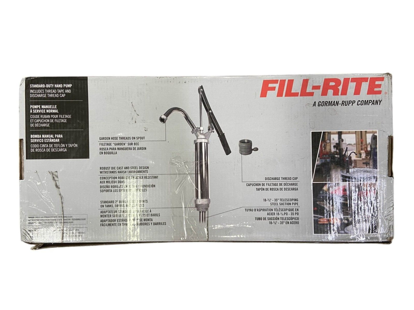 Fill-Rite Sd11 Hand Operated Drum Pump Lever For 55 Gal Container, 11 Oz Per