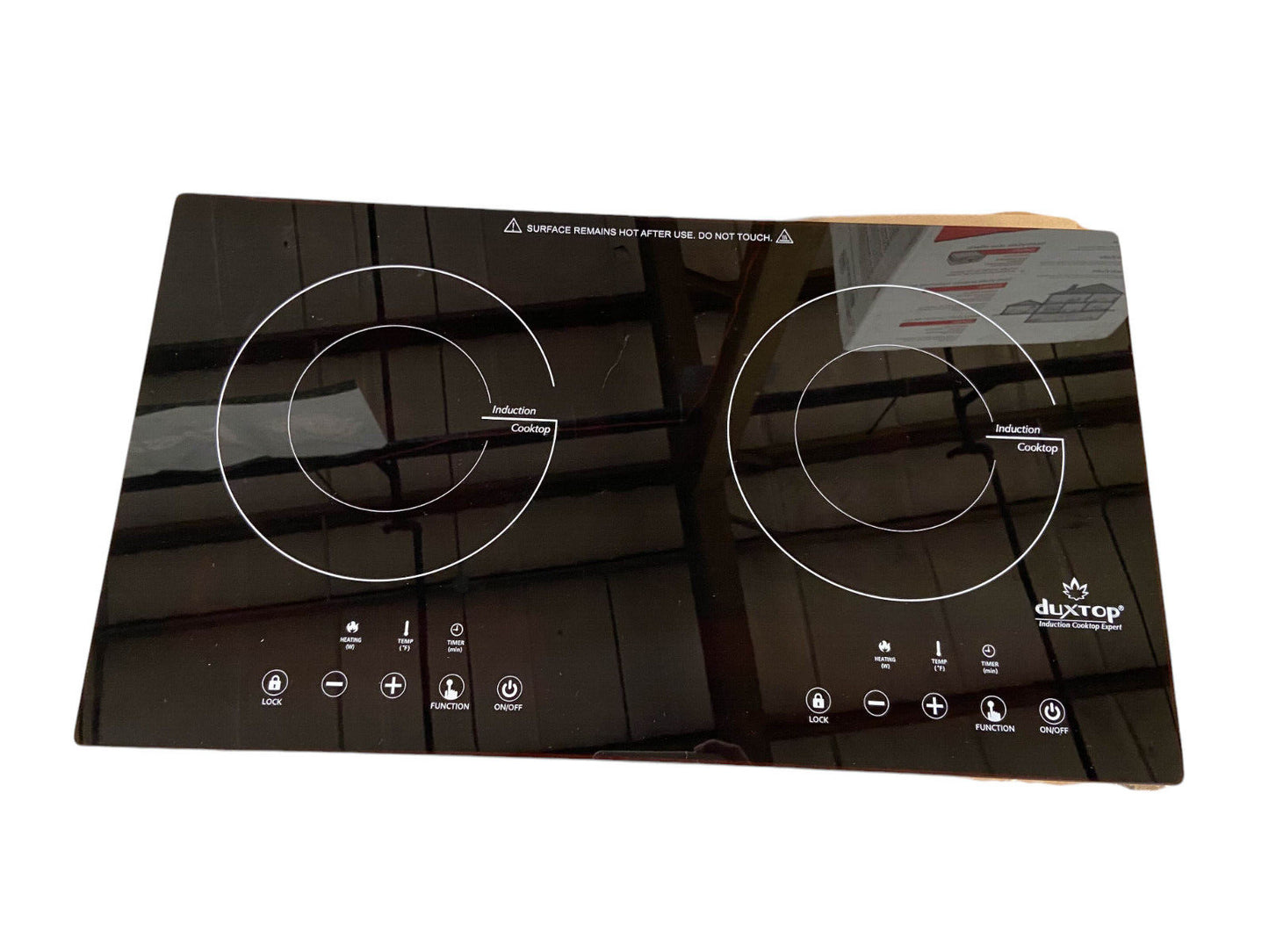 Duxtop 1800W Portable Cooktop 2 Burner Built-In Countertop BT-K35 -Small Scratch