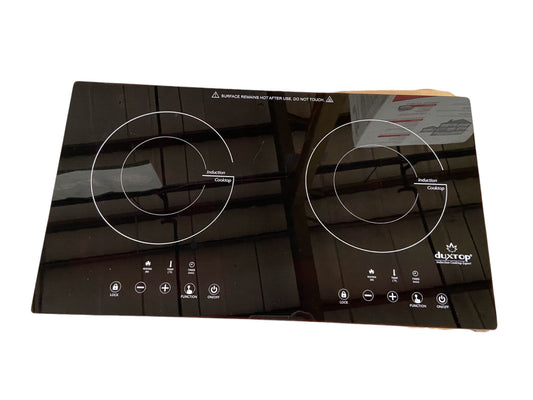 Duxtop 1800W Portable Cooktop 2 Burner Built-In Countertop BT-K35 -Small Scratch