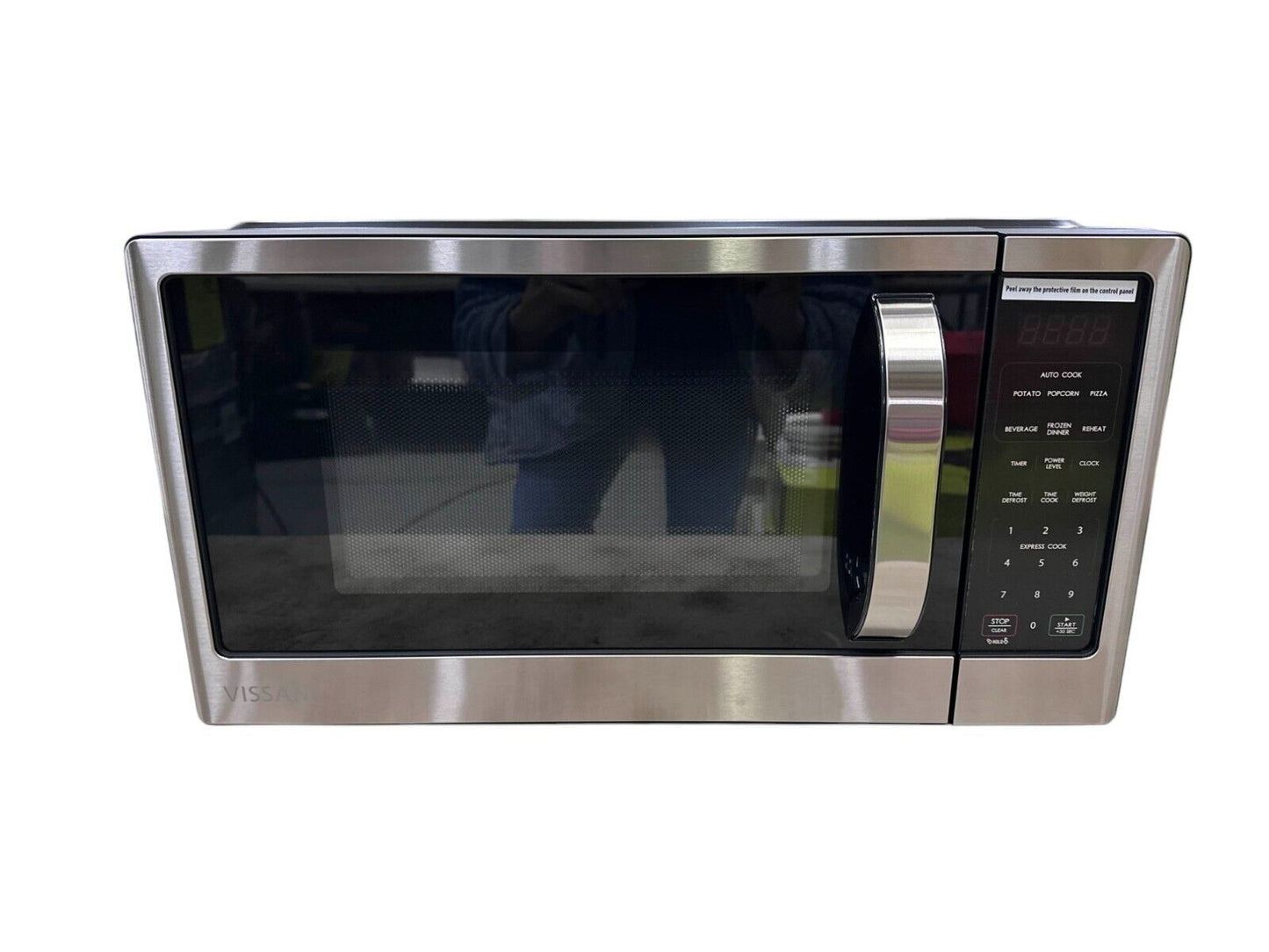 Vissani 1.1 Cu.Ft Countertop Microwave Stainless Steel 1000 Watts