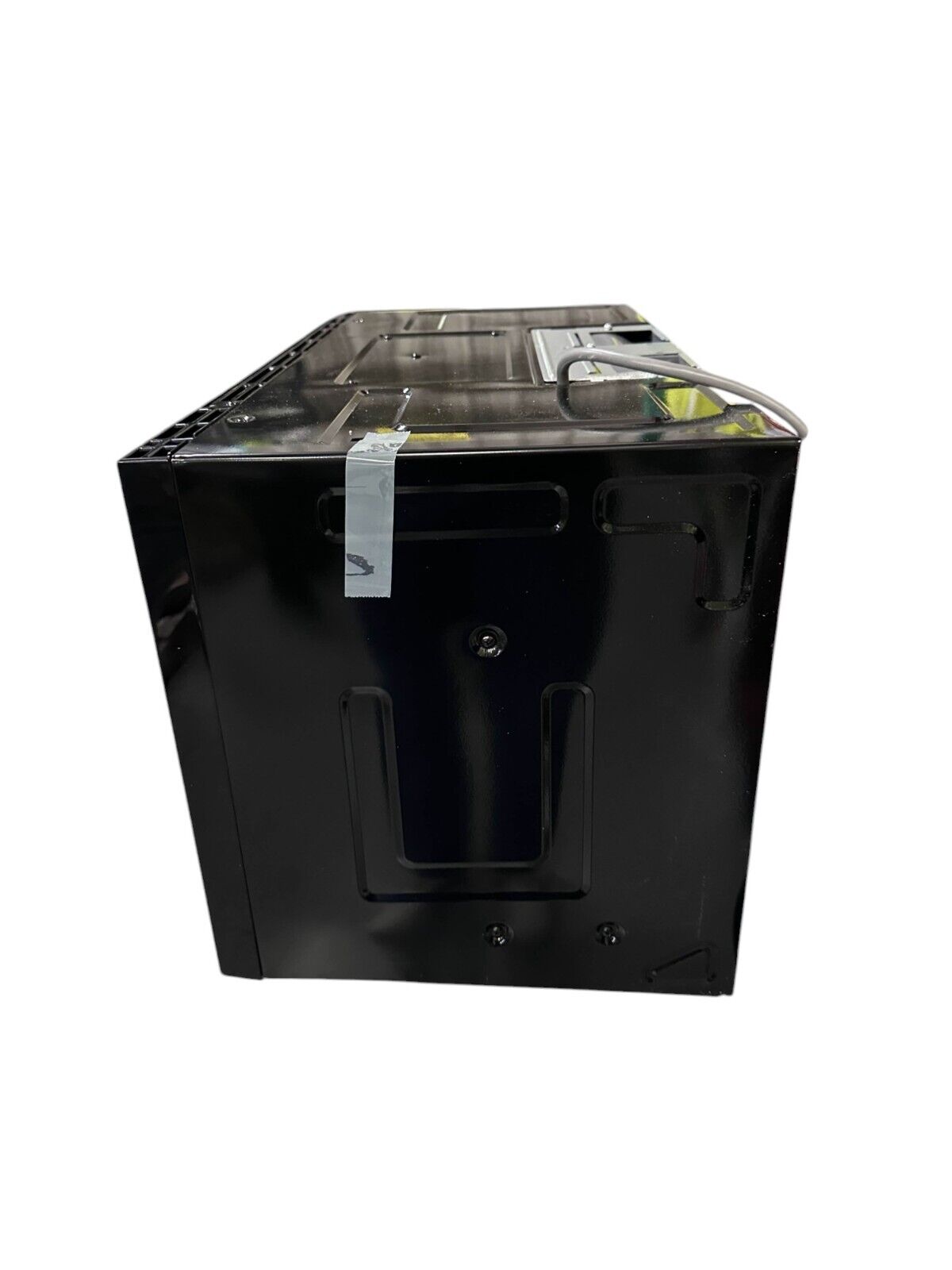 Vissani Over the Range Microwave 1.7cu.ft.1000-Watt W/10 in Black- DENT ON BACK