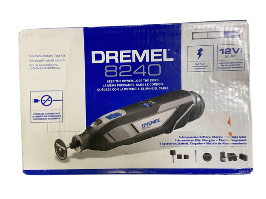 Dremel 8240 12V Cordless Rotary Tool Kit (Missing Collet)