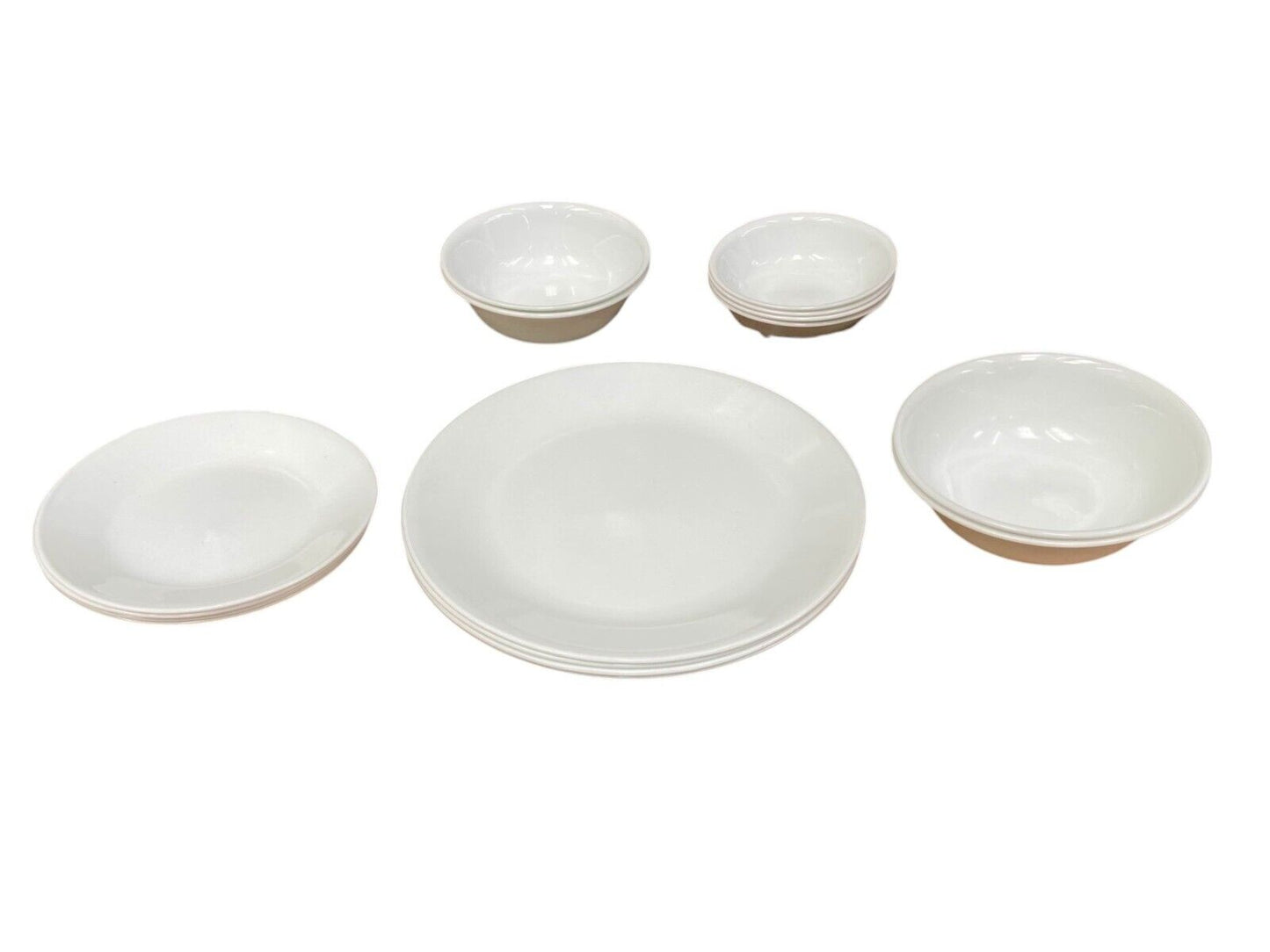 Corelle 16 Piece Dinnerware Set Crack Resistant White
