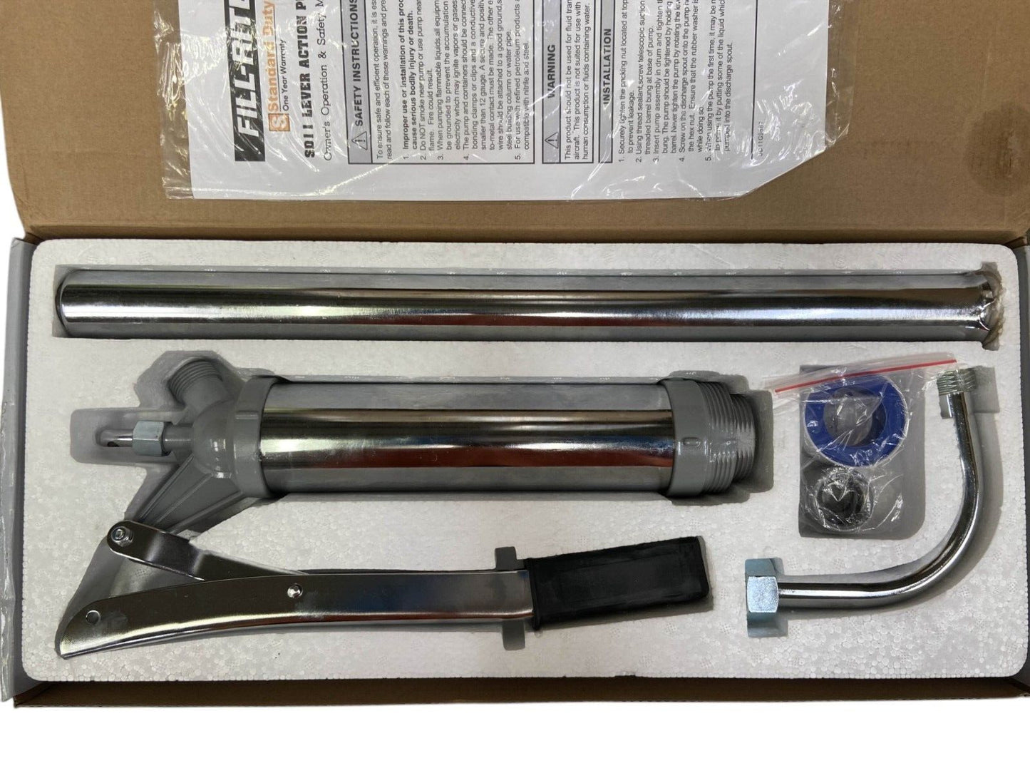 Fill-Rite Sd11 Hand Operated Drum Pump Lever For 55 Gal Container, 11 Oz Per