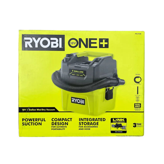 Ryobi PCL733B 18V 1 Gal. Wet/Dry Vacuum (Tool Only)