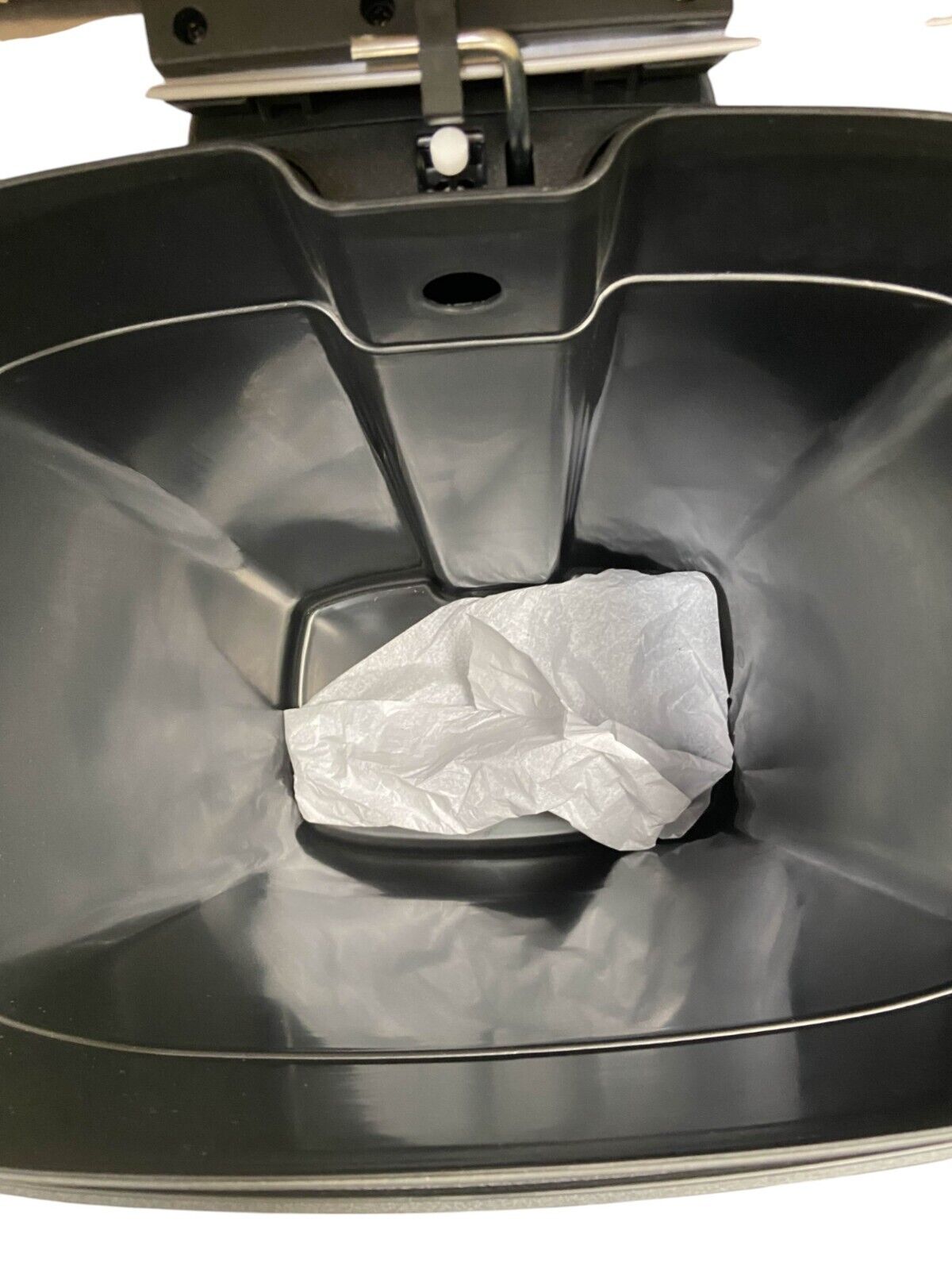 StyleWell Trash Can Rectangle Removable Bucket Liner SW 13-Gal Stainless Steel