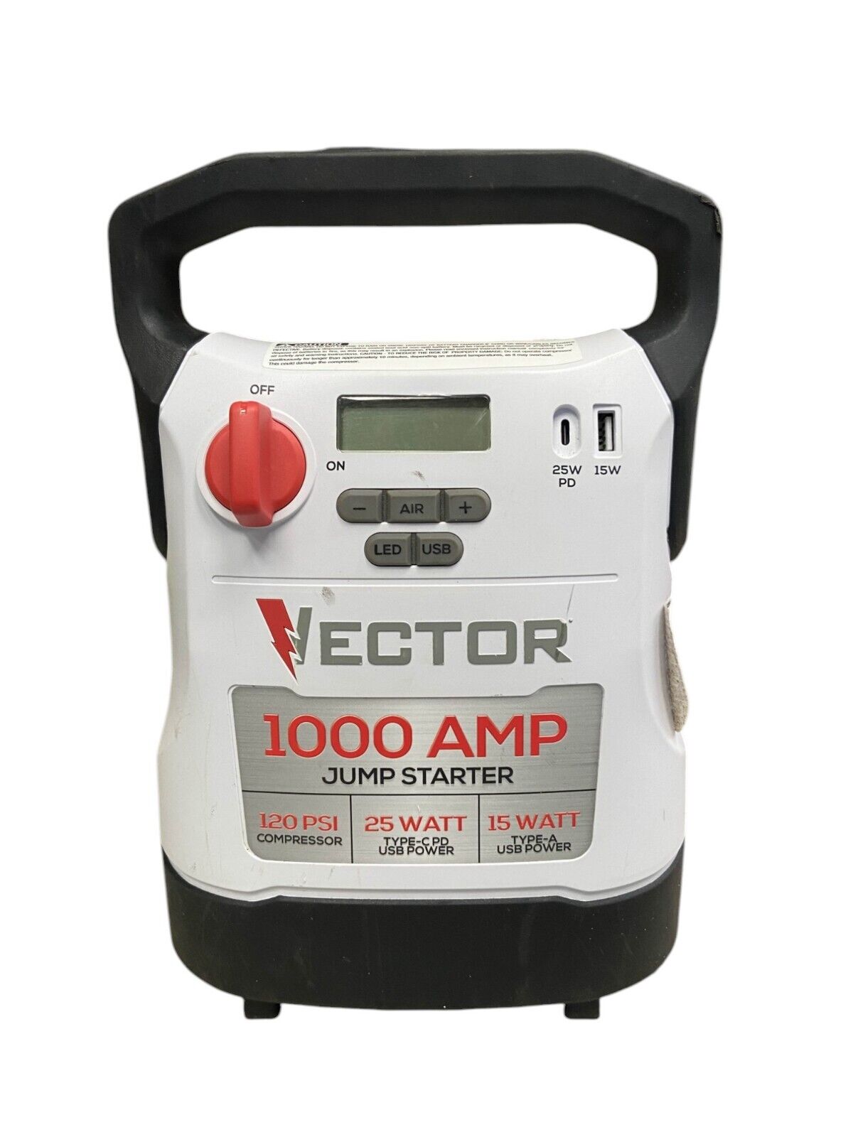 VECTOR 1000 Amp Jump Starter, Compressor, USB Power