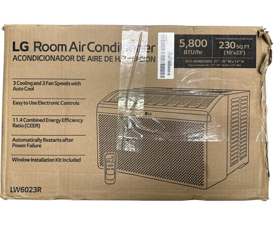 LG  LW6023R 5800 BTU Window Air Conditioner -USED-
