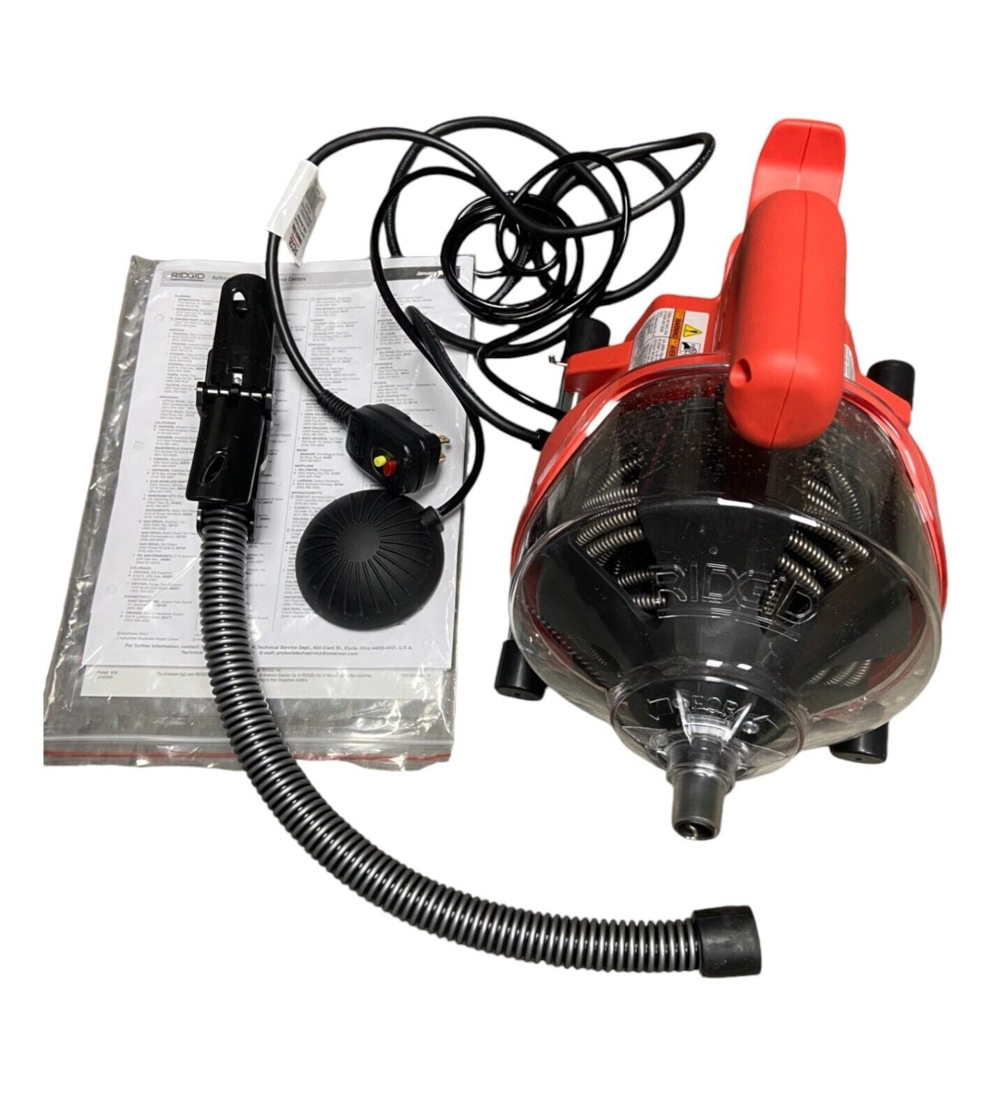 RIDGID 55808 PowerClear Drain Cleaning 3/4"-1 1/2" Drain Lines READ DESCRIPTION.