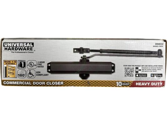 Universal Hardware UH4032 Heavy-Duty Bronze Commercial Door Closer