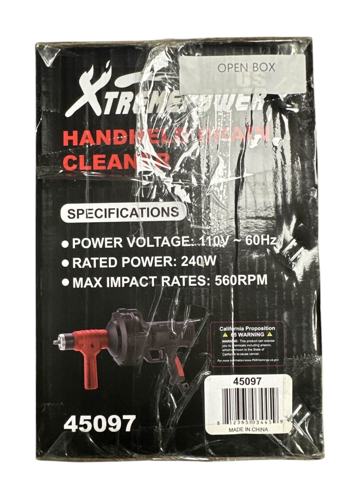 Xtremepowerus Handheld Drain Cleaner - 45097
