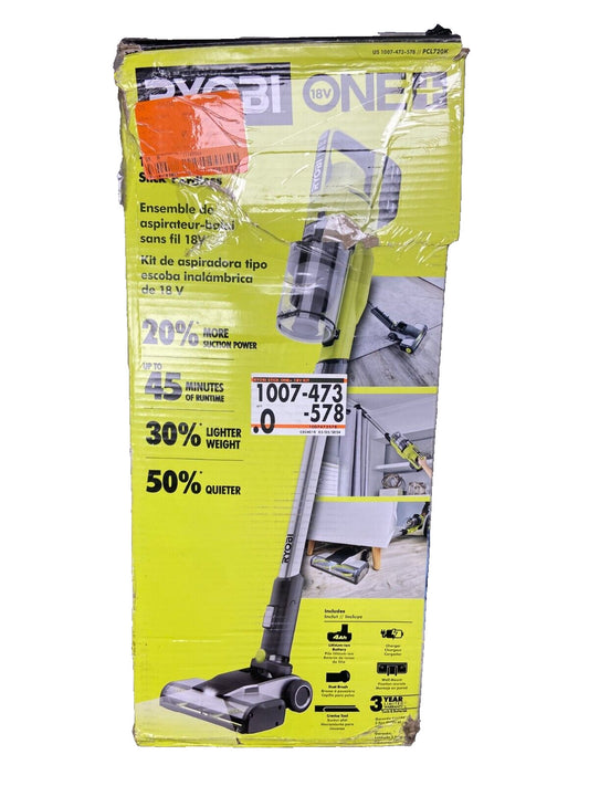 RYOBI ONE+ 18V Cordless Stick Vacuum Kit PCL720K (Read Description!!)