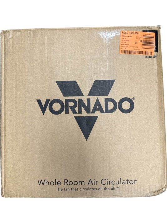 Vornado 660 Large Whole Room Air Circulator Fan 4 Speeds CR1012106- Open Box