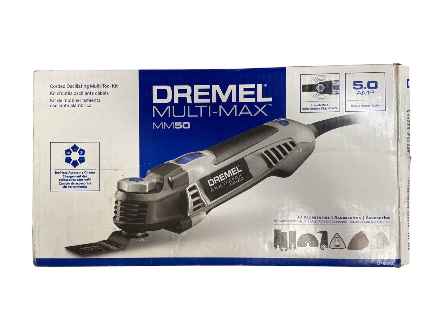 Dremel 5 Amp Multi-Max MM50-01 Oscillating Multi-Tool Kit w/30 Accessories