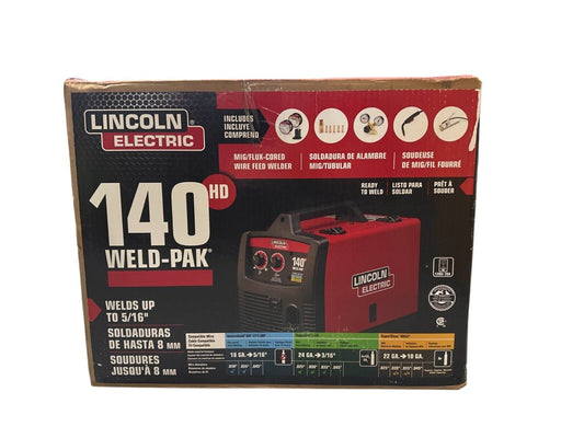 Lincoln Electric 140 HD Weld Pak Mig Flux Cored Wire Feed Welder K2514-1-READ-