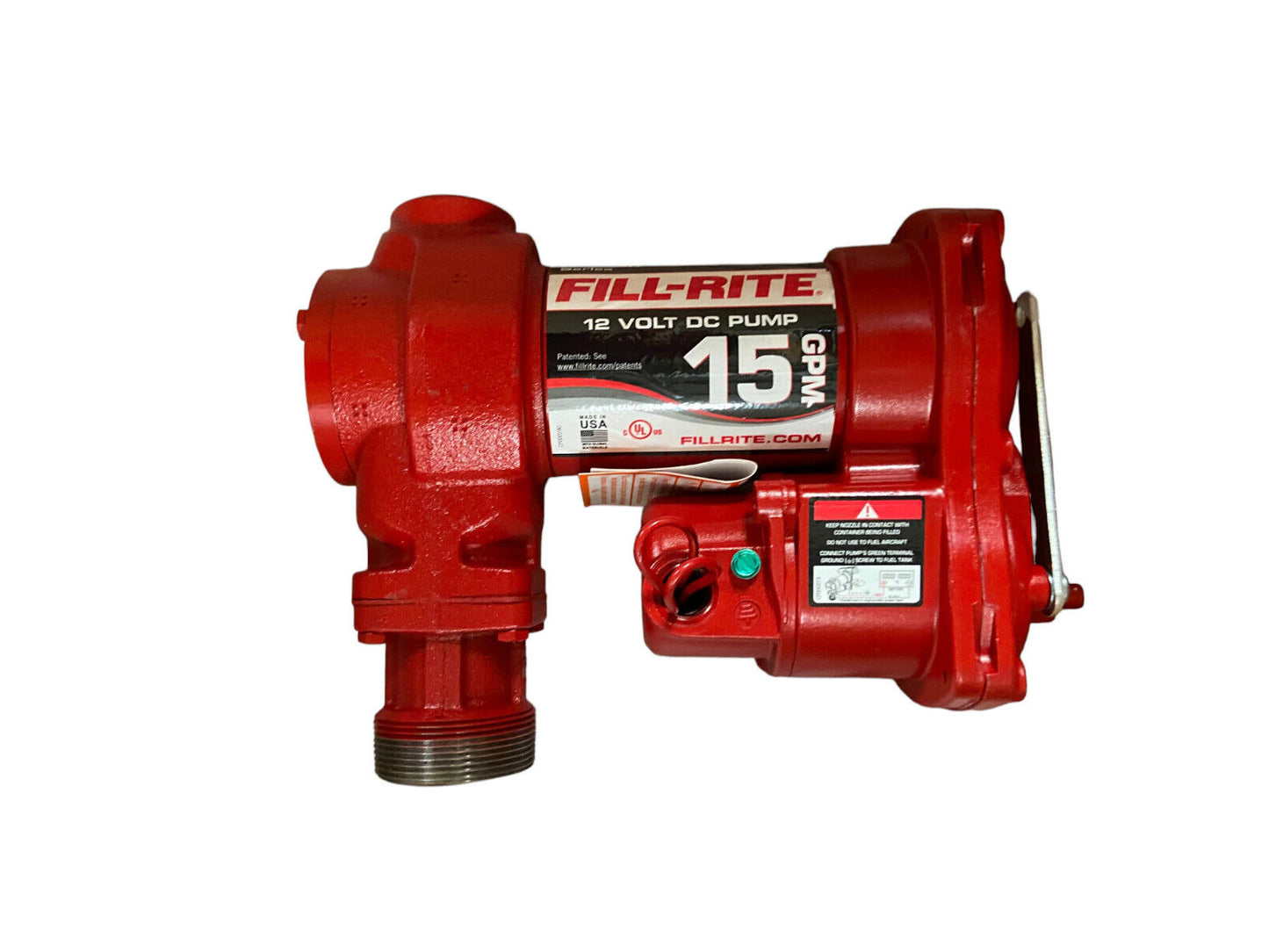 Fill-Rite FR1210HA1 12V 15 GPM Fuel Transfer Pump w/Discharge Hose & Automati...