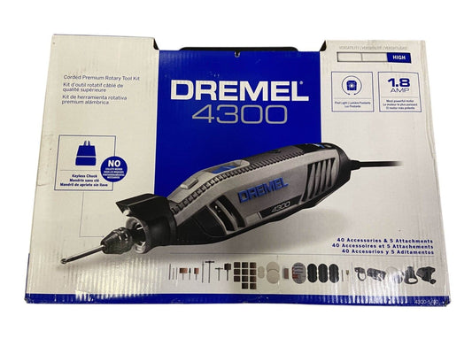 Dremel 4300 Corded Premium Rotary Tool Kit (Missing Keyless Chuck)