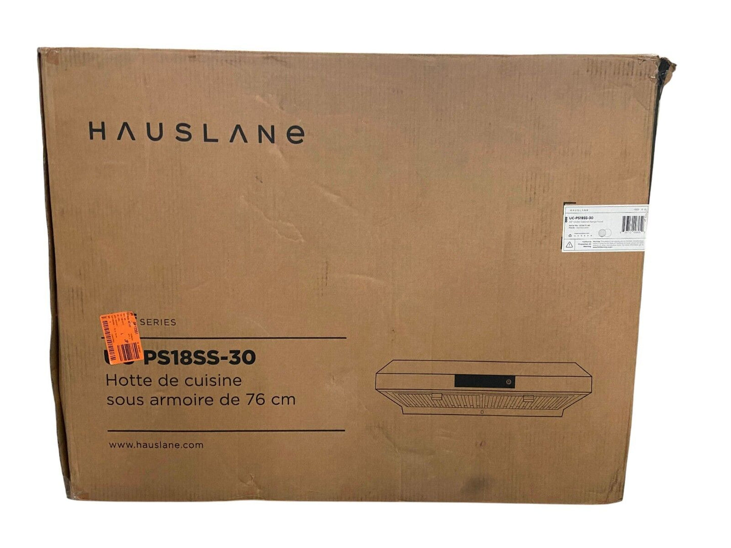 HAUSLANE 30 in. Ducted Under Cabinet Range Hood 3-Way Venting Changeable LED