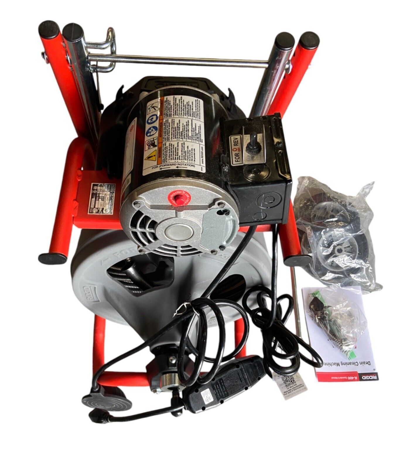 Ridgid K-400 Drain Cleaner Machine w/ 3/8" x 75ft Cable 52363