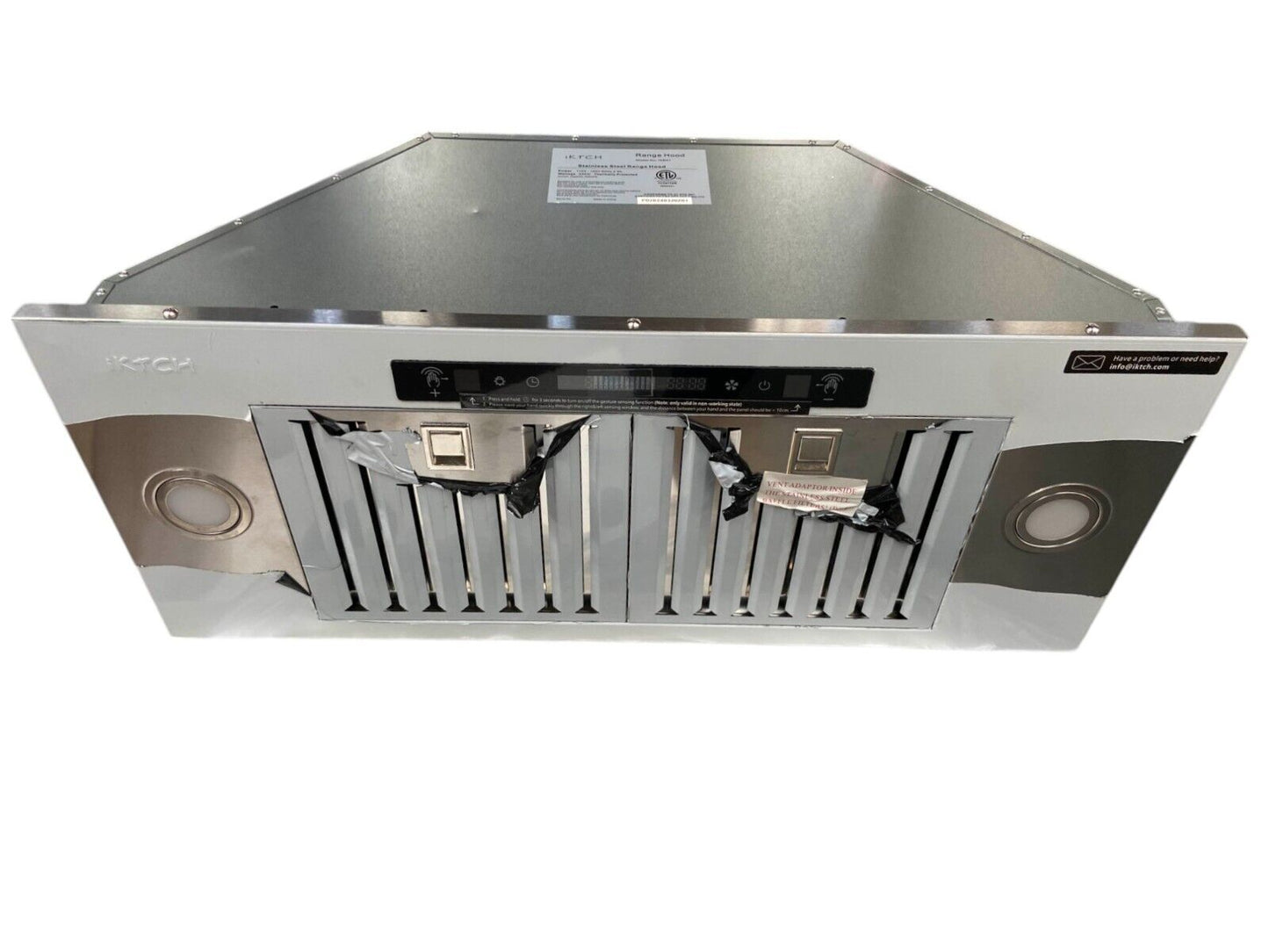 ‎IKTCH 111 30 Inch Integrated Rangehood - Silver (IKB01-30)