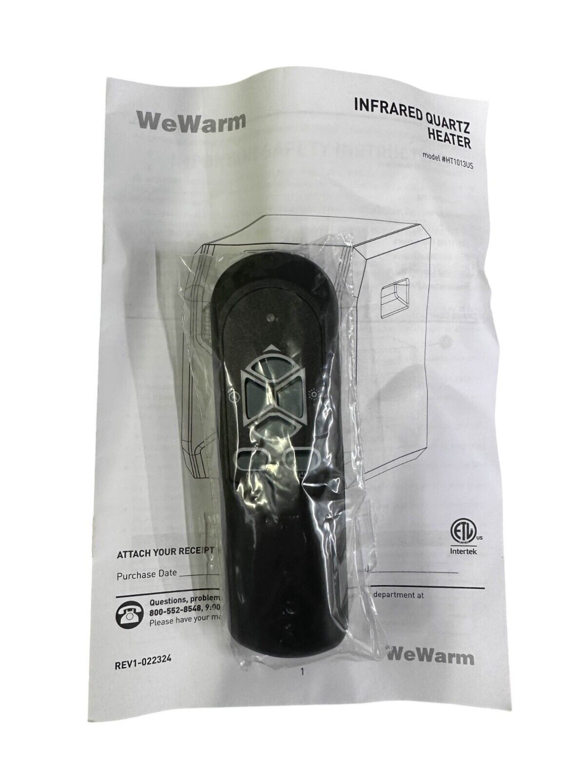 WeWarm 1500 W Electric Cabinet Infrared Space Heater with Remote Control