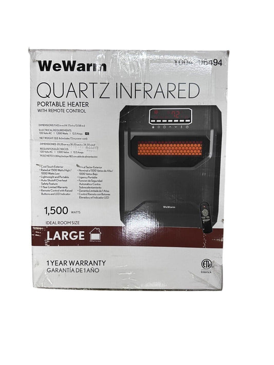 WeWarm 1500 W Electric Cabinet Infrared Space Heater with Remote Control