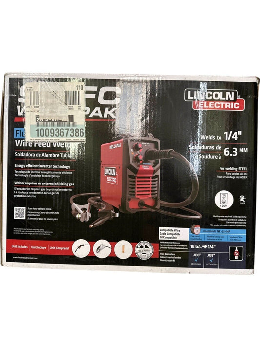 FOR PARTS - Lincoln Electric K5255-1 90i FC Flux Core Wire Feed Welder 120V