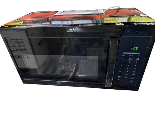 Vissani Over the Range Microwave 1.7cu.ft.1000-Watt W/10 in Black- DENT ON BACK