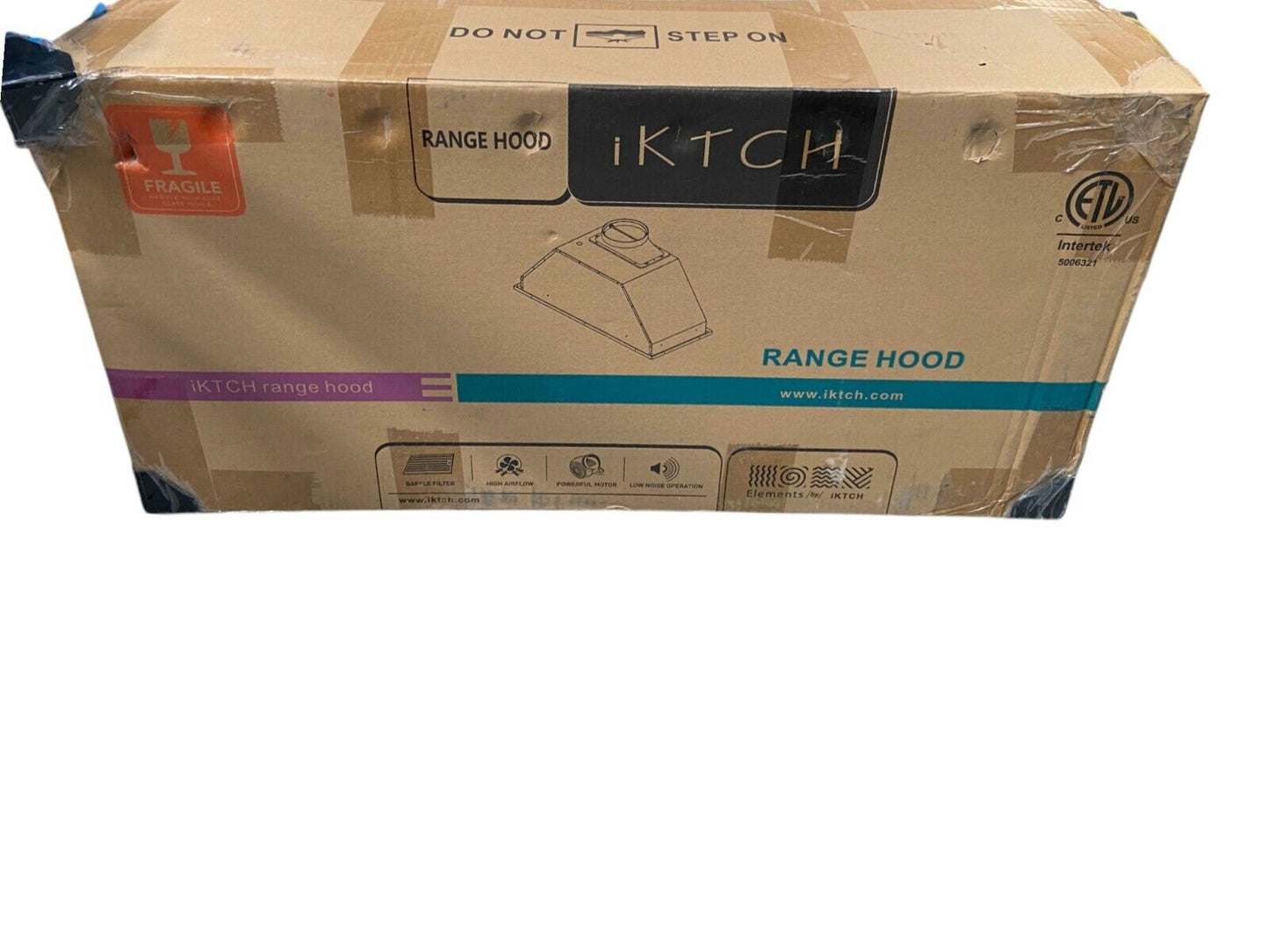 ‎IKTCH 111 30 Inch Integrated Rangehood - Silver (IKB01-30)
