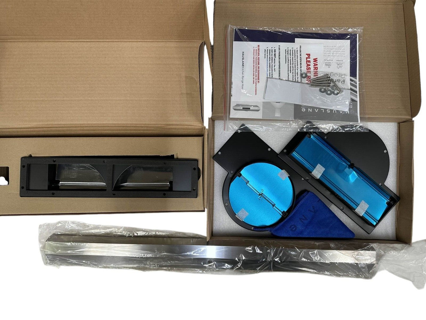 HAUSLANE 30 in. Ducted Under Cabinet Range Hood 3-Way Venting Changeable LED