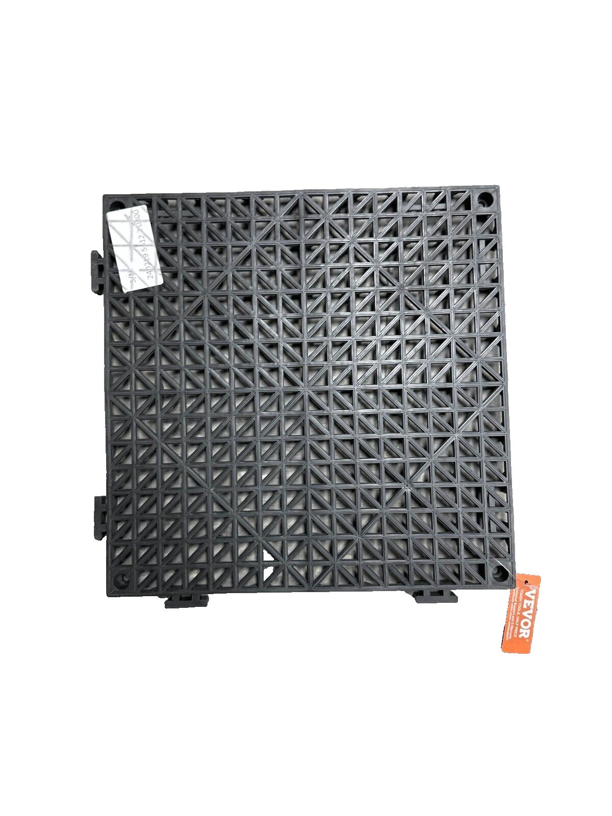 VEVOR Interlocking Drainage Floor Mat 12" x 12" PVC Non-Slip Floor Tiles 12-pck