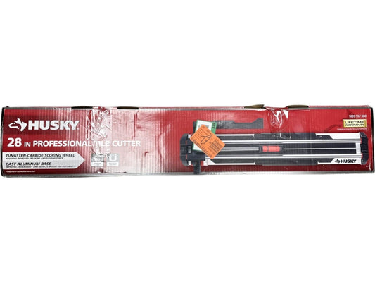 Husky 28" Professional Tile Cutter - USED -READ- MISSING FOLDING GUIDE-